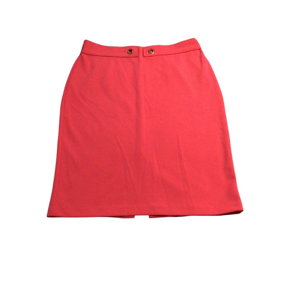 NYCC New York Clothing Co Coral‎ Pink Grommet Accent Pencil Skirt Size M